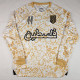 2025-26 Palestina FC Yellow White Long Sleeve Training shirts (阿拉伯文)(长袖)