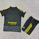 2025-26 Zaragoza Away Kids Soccer Jersey