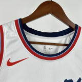 2024-25 Clippers PAUL #3 White City Edition Top Quality Hot Pressing NBA Jersey