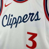 2024-25 Clippers PAUL #3 White City Edition Top Quality Hot Pressing NBA Jersey