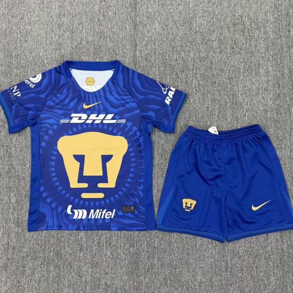 2025-26 Pumas UNAM Away Kids Soccer Jersey
