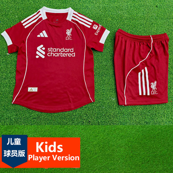 2025-26 LIV Home Kids Player Version Soccer Jersey (球员童装)