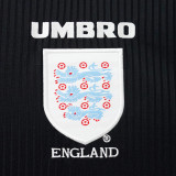 1998 England Black Retro Soccer Jersey