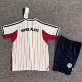 2025-26 River Plate White Casual Edition Kids Baseball Jersey