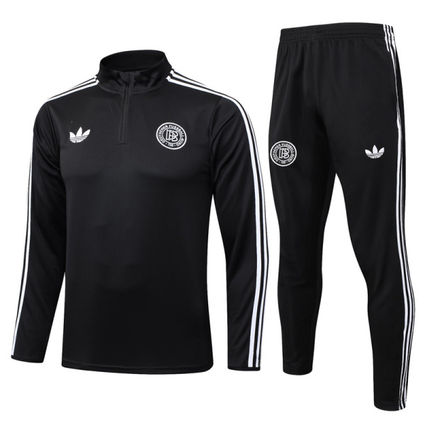 2025-26 Germany Black Half Pull Tracksuit #B2579(半拉链)