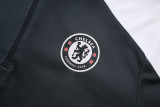 2025-26 CHE Dark gray Half Pull Tracksuit #B2577(半拉链)
