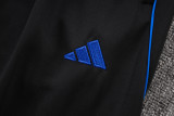 2025-26 RMA White blue Half Pull Tracksuit #B2571(半拉链)