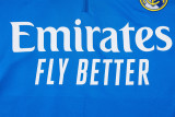 2025-26 RMA Lake blue Half Pull Tracksuit #B2570(半拉链)