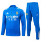 2025-26 RMA Lake blue Half Pull Tracksuit #B2570(半拉链)