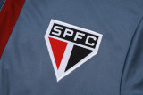 2025-26 Sao Paulo Grey Red Half Pull Tracksuit #B2575(半拉链)