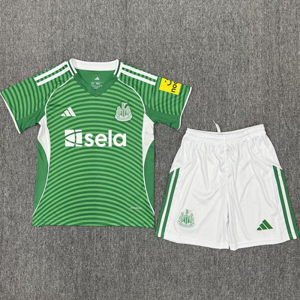2025-26 Newcastle Away Kids Soccer Jersey