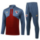 2025-26 Sao Paulo Grey Red Half Pull Tracksuit #B2575(半拉链)