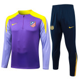 2025-26 ATM Purple Half Pull Tracksuit #B2578(半拉链)