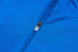 2025-26 RMA Lake blue Half Pull Tracksuit #B2570(半拉链)