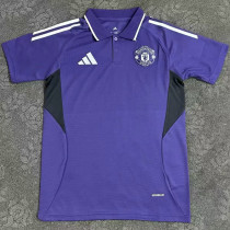 2025-26 Man Utd Purple Polo Short Sleeve