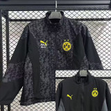 2025-26 Dortmund Grey & Black Double Sided Windbreaker (双面风衣)