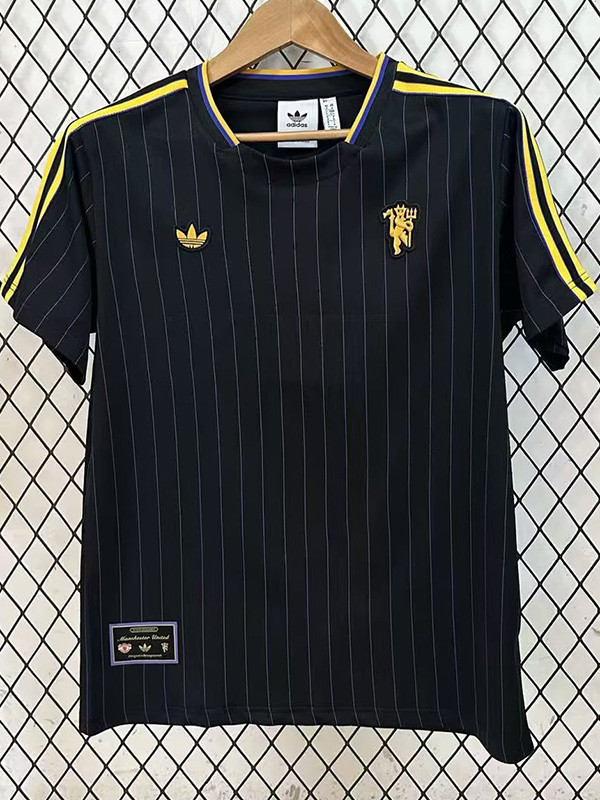 2025-26 Man Utd Black Casual Edition Training shirts (金标)
