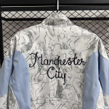 2025-26 Man City White & Blue Double Sided Windbreaker (双面风衣)