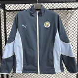 2025-26 Man City White & Blue Double Sided Windbreaker (双面风衣)
