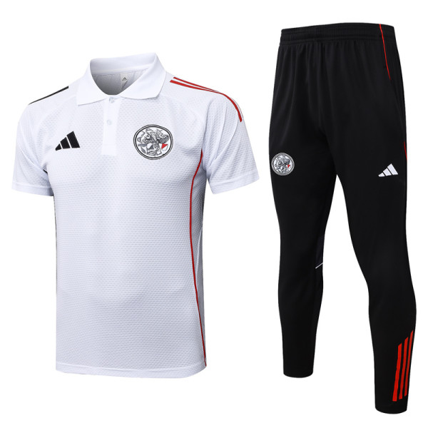 2025-26 Ajax White Short shirts and Long trousers Suit #C2559