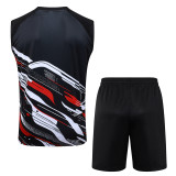 2025-26 Sao Paulo Black Tank top and shorts suit #D25159