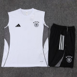 2025-26 Germany White Tank top and shorts suit #D25163