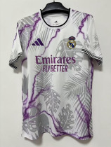 2025-26 RMA White Special Edition Fans Training Shirts (闪电紫)