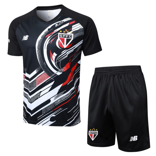 2025-26 Sao Paulo Black Training Short Suit #D25162