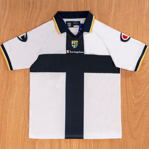 2005-2006 Parma White Retro Soccer Jersey