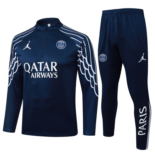 2025-26 PSG Jordan Royal blue Half Pull Tracksuit #B2591(半拉链)