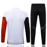 2025-26 Ajax White Kids Half Pull Tracksuit #E25125(童装)(半拉链)