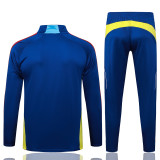 2025-26 ARS Royal blue Half Pull Tracksuit #B2592(半拉链)