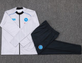 2025-26 Napoli Light gray Jacket Tracksuit #A2582