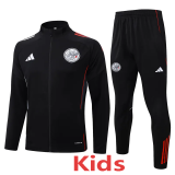 2025-26 Ajax Black Kids Jacket Tracksuit #E25145(童装)