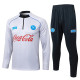 2025-26 Napoli Light gray Half Pull Tracksuit #B2593(半拉链)