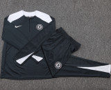 2025-26 CHE Dark gray Kids Half Pull Tracksuit #E25135(童装)(半拉链)