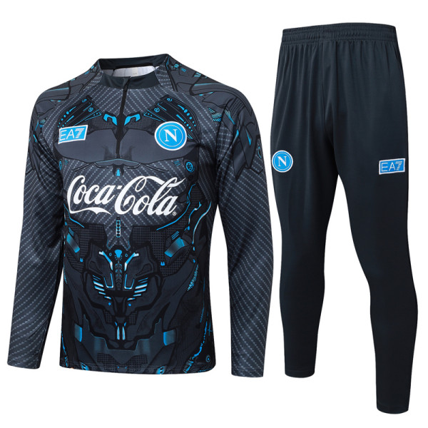 2025-26 Napoli Grey Half Pull Tracksuit #B2589(半拉链)