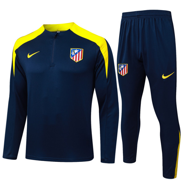 2025-26 ATM Royal blue Half Pull Tracksuit #B2580(半拉链)