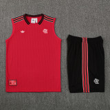 2025-26 Flamengo Red Tank top and shorts suit