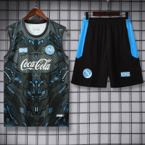 2025-26 Napoli Grey Tank top and shorts suit