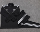 2025-26 Germany Black Kids Half Pull Tracksuit #E25137(童装)(半拉链)
