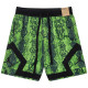 C2509 AJ Green Casual Short Pants #蛇纹绿