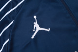 2025-26 PSG Jordan Royal blue Half Pull Tracksuit #B2591(半拉链)