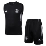 2025-26 Germany Black Tank top and shorts suit #D25165