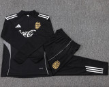 2025-26 Argentina Black Kids Half Pull Tracksuit #E25130(童装)(半拉链)