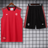 2025-26 Flamengo Red Tank top and shorts suit