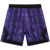 C2510 AJ Purple Casual Short Pants #蛇纹紫