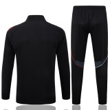 2025-26 Ajax Black Kids Jacket Tracksuit #E25145(童装)