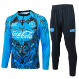 2025-26 Napoli Blue Half Pull Tracksuit #B2588(半拉链)