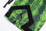 C2509 AJ Green Casual Short Pants #蛇纹绿